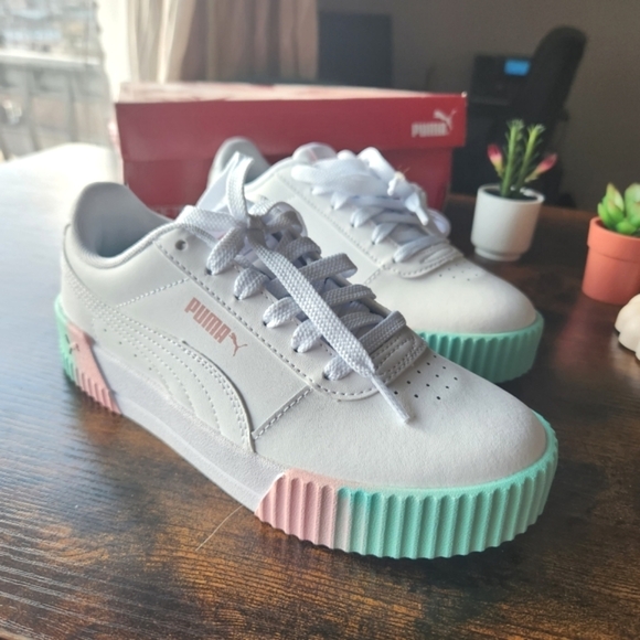 *BRAND NEW* Carina Fade JR Puma aruba blue bridal rose - Picture 1 of 13